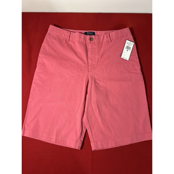 Polo Ralph Lauren Pants - Polo Ralph Lauren Women's Short Size 20 Pink Salmon Flat Front Chino Cotton NWT